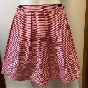 NWT Freeway Red and White Striped Skirt